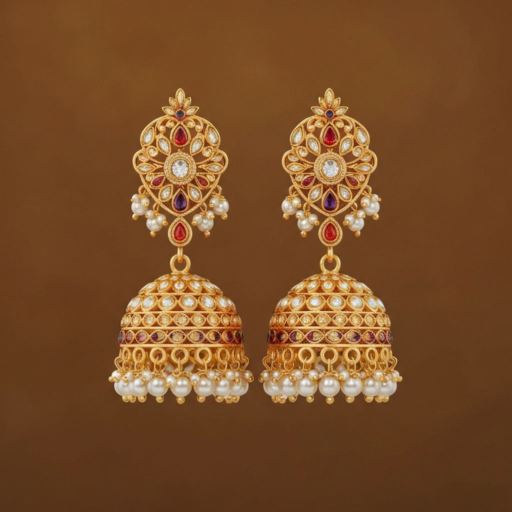 Traditional Jhumka Earrings