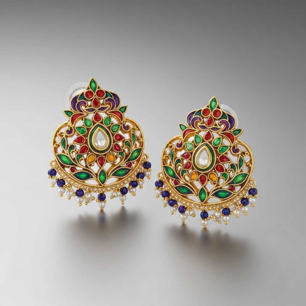 Meenakari Artistry Earrings